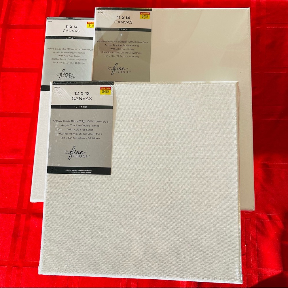 ALL BRAND 🆕 All (6) in Bundle The Fine Touch Archival Grade Canvas arts & craft